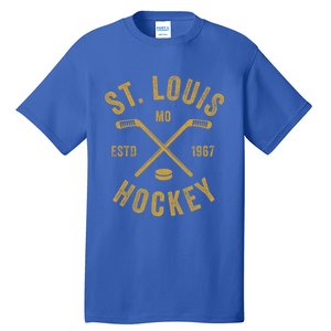 St Louis Ice Hockey Gift Crossed Sticks Gift Tall T-Shirt