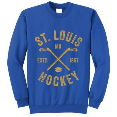 St Louis Ice Hockey Gift Crossed Sticks Gift Tall Sweatshirt