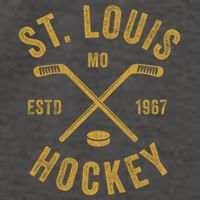 St Louis Ice Hockey Gift Crossed Sticks Gift Vector Backpack