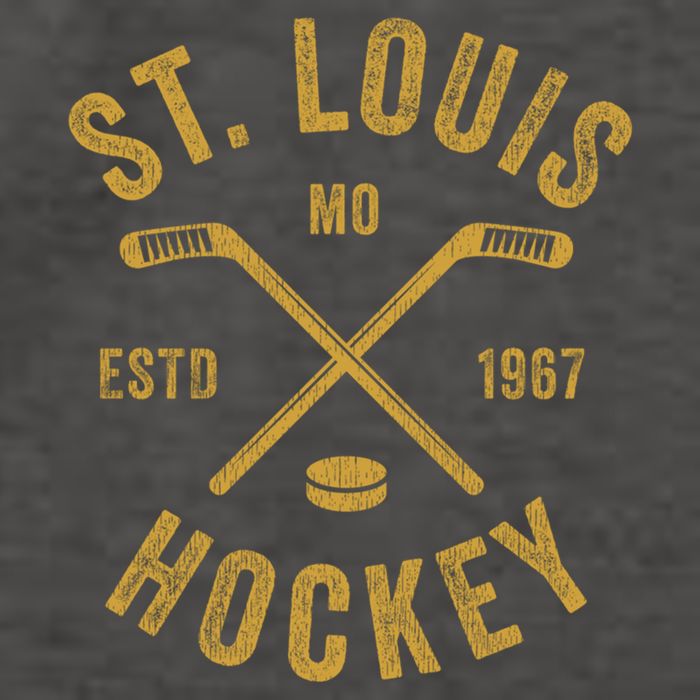 St Louis Ice Hockey Gift Crossed Sticks Gift Vector Backpack