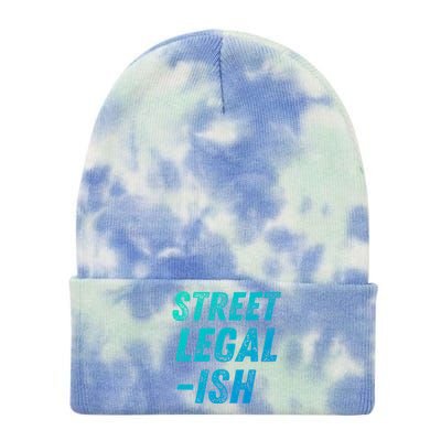 Street Legal Ish Mechanic Drag Racing Hot Rod Low Rider Car Cool Gift Tie Dye 12in Knit Beanie