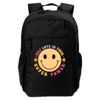 Self Love Is Your Super Power Smile Face Backpack