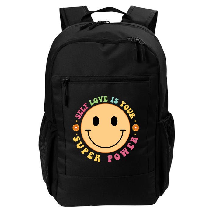 Self Love Is Your Super Power Smile Face Backpack