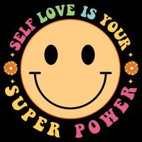 Self Love Is Your Super Power Smile Face Backpack