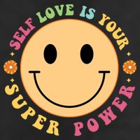 Self Love Is Your Super Power Smile Face Adult Drive Performance Visor