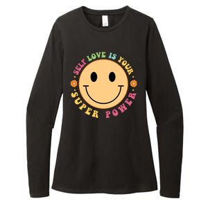 Self Love Is Your Super Power Smile Face Womens CVC Long Sleeve Shirt