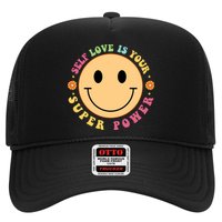 Self Love Is Your Super Power Smile Face Trucker Hat
