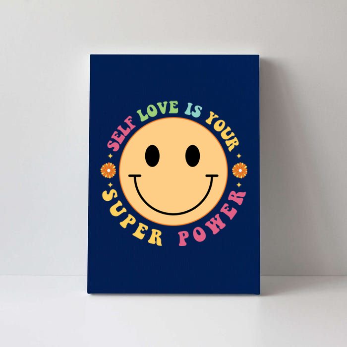 Self Love Is Your Super Power Smile Face Canvas