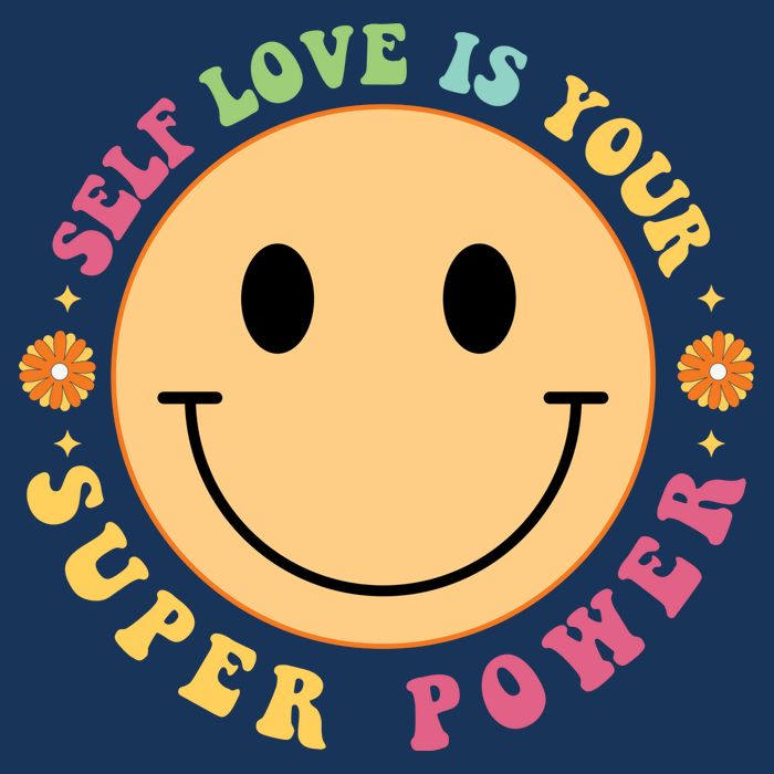 Self Love Is Your Super Power Smile Face Tank Top