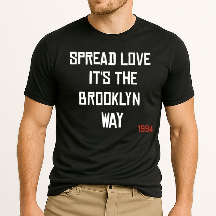 Spread Love Its The Brooklyn Way Funny Cooling Performance Crew T-Shirt