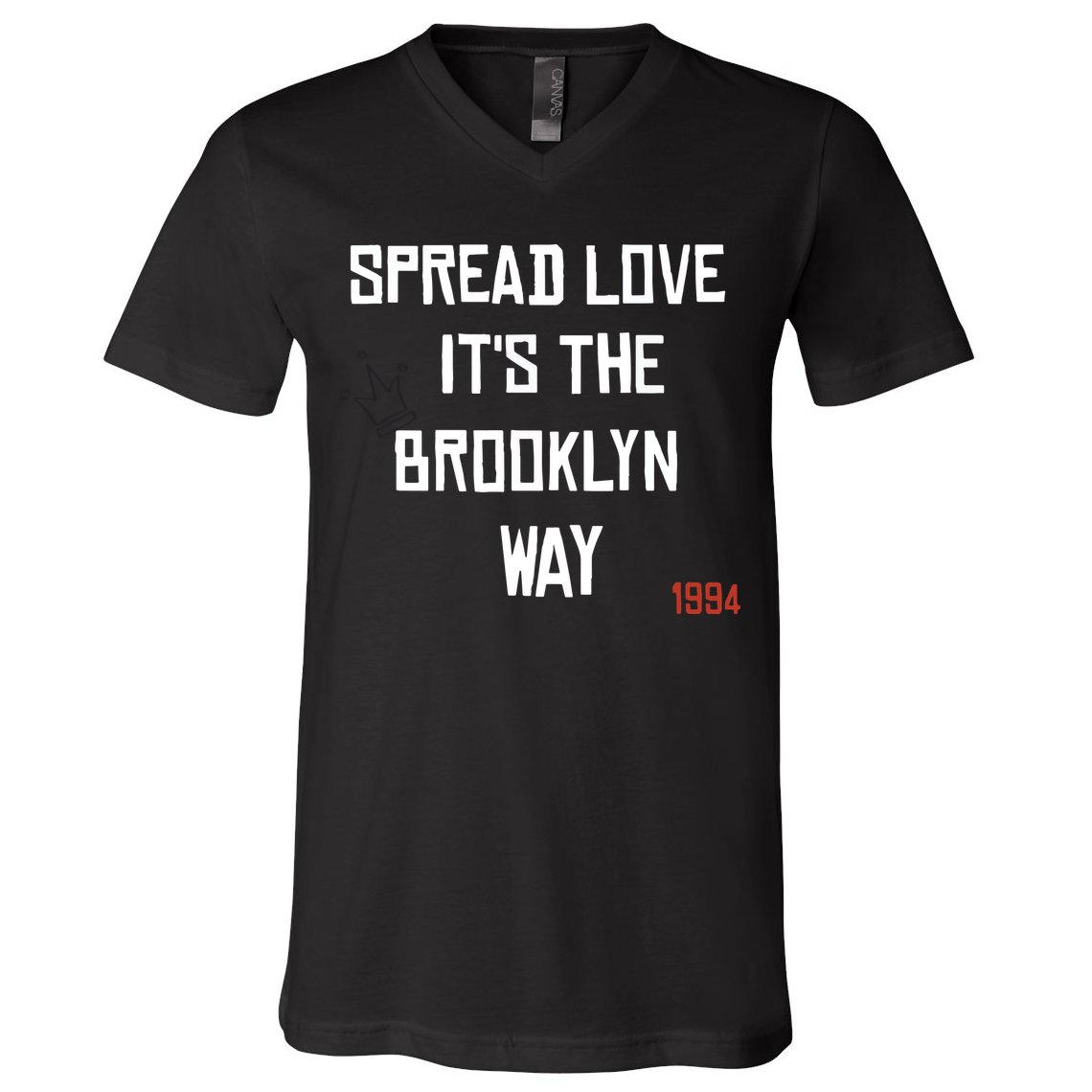 Spread Love Its The Brooklyn Way Funny V-Neck T-Shirt