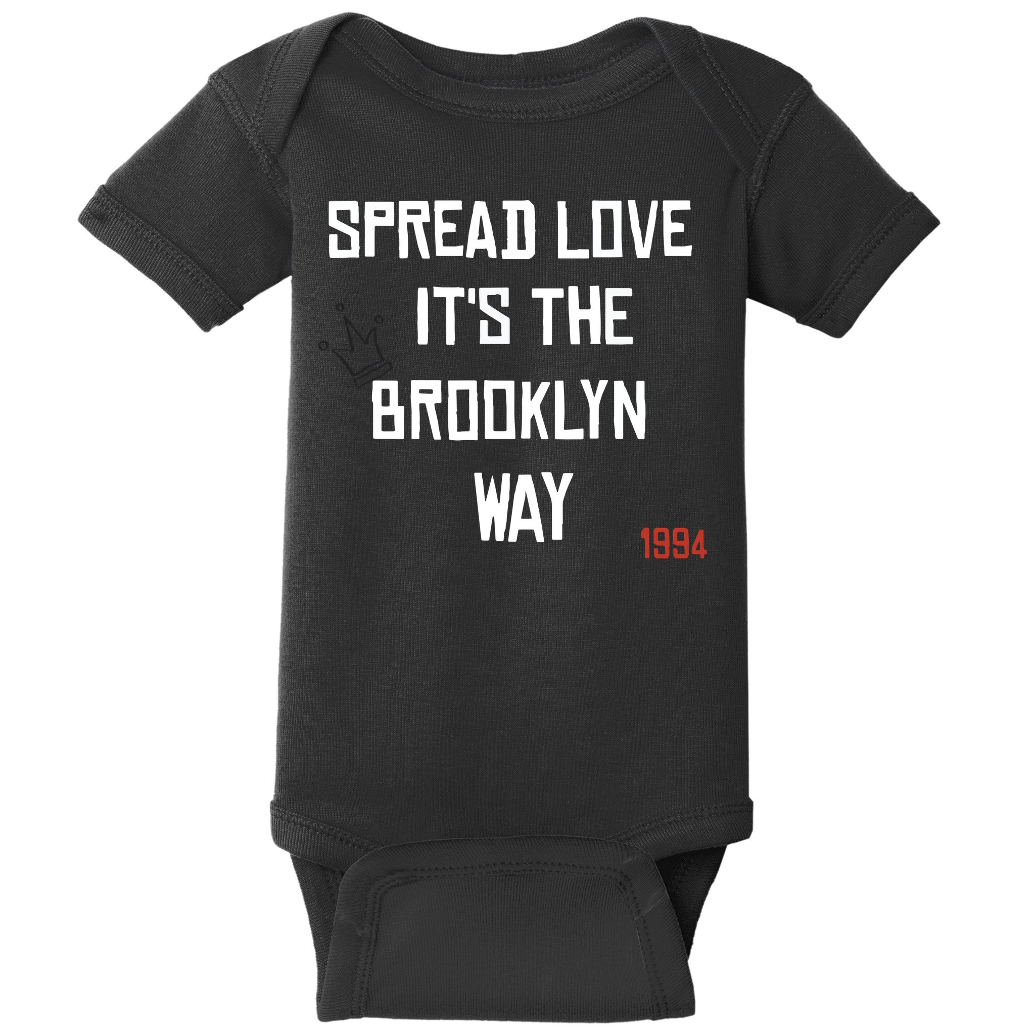 Spread Love Its The Brooklyn Way Funny Baby Bodysuit