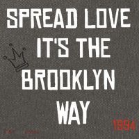 Spread Love Its The Brooklyn Way Funny Cotton Canvas Backpack