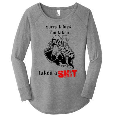 Sorry Ladies I'm Taken Taken A S.hit Women's Perfect Tri Tunic Long Sleeve Shirt