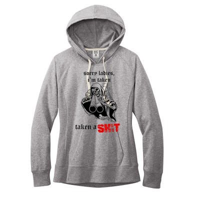 Sorry Ladies I'm Taken Taken A S.hit Women's Fleece Hoodie