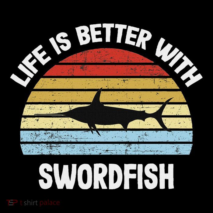 Swordfish Life Is Better With Swordfish Flat Bill Trucker Hat