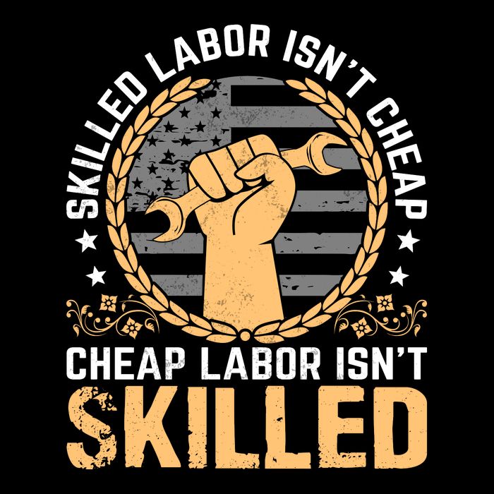 Skilled Labor Isn't Cheap Cheap Labor Isn't Skilled Labor Day Gift Wool Snapback Cap