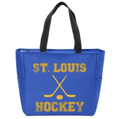 St Louis Ice Hockey Sticks State Outile Stl Gift Zip Tote Bag