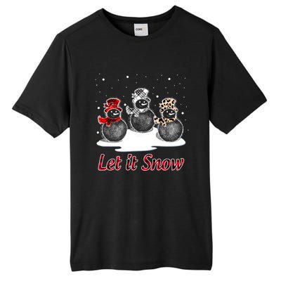 Snow Let It Snow Cute Christmas Buffalo Plaid Christmas Cute Gift Tall Fusion ChromaSoft Performance T-Shirt