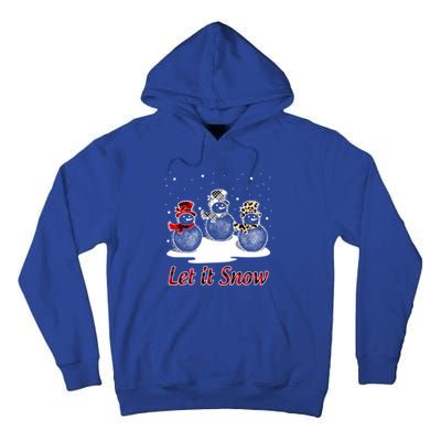 Snow Let It Snow Cute Christmas Buffalo Plaid Christmas Cute Gift Tall Hoodie