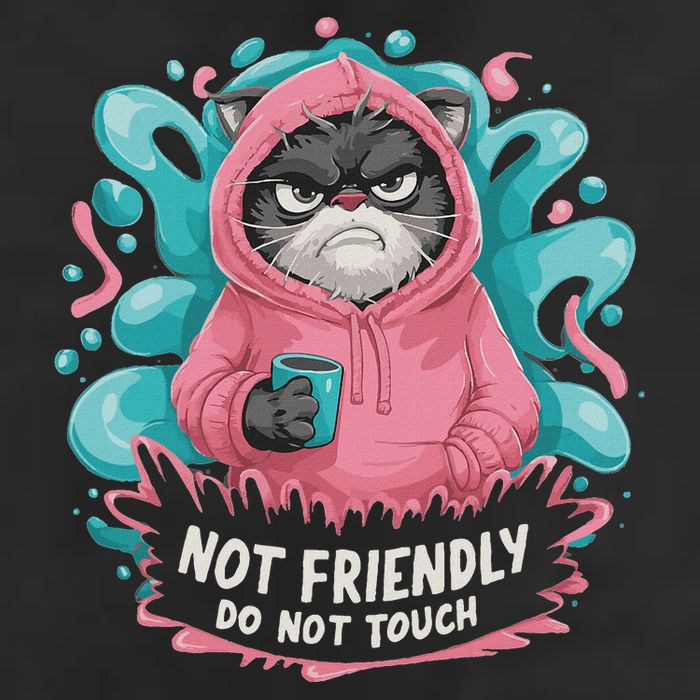 Sarcastic Loner Introvert Clothing Not Friendly Do Not Touch Cool Comfort Performance Bucket Hat