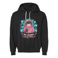 Sarcastic Loner Introvert Clothing Not Friendly Do Not Touch Garment-Dyed Fleece Hoodie