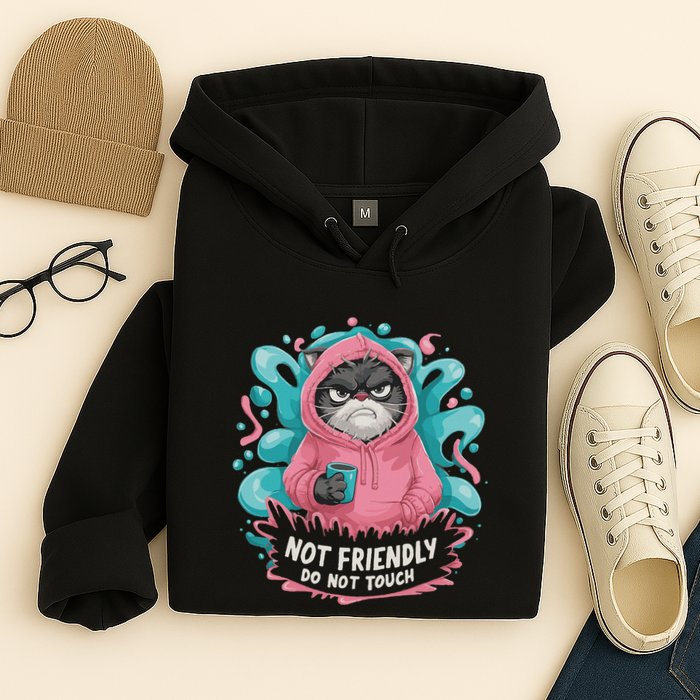Sarcastic Loner Introvert Clothing Not Friendly Do Not Touch Hoodie