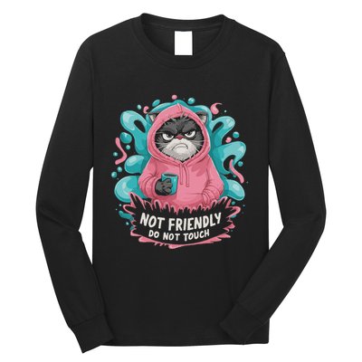 Sarcastic Loner Introvert Clothing Not Friendly Do Not Touch Long Sleeve Shirt