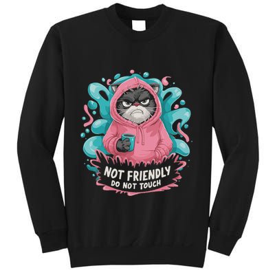 Sarcastic Loner Introvert Clothing Not Friendly Do Not Touch Sweatshirt