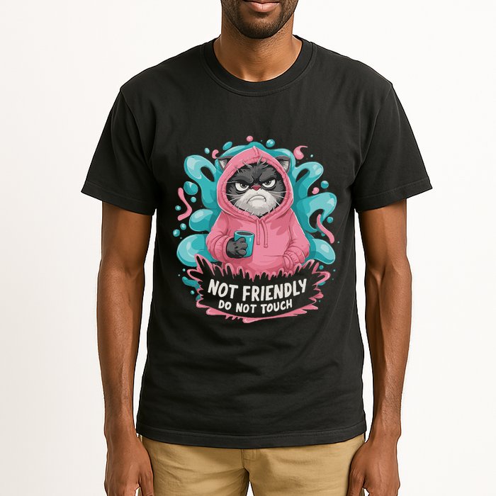 Sarcastic Loner Introvert Clothing Not Friendly Do Not Touch Tall T-Shirt