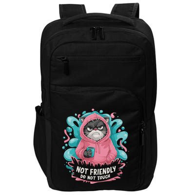 Sarcastic Loner Introvert Clothing Not Friendly Do Not Touch Impact Tech Backpack