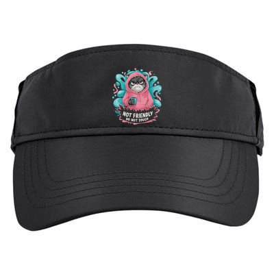 Sarcastic Loner Introvert Clothing Not Friendly Do Not Touch Adult Drive Performance Visor