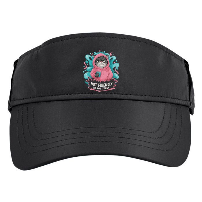 Sarcastic Loner Introvert Clothing Not Friendly Do Not Touch Adult Drive Performance Visor