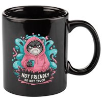 Sarcastic Loner Introvert Clothing Not Friendly Do Not Touch 11oz C Handle Ceramic Mug