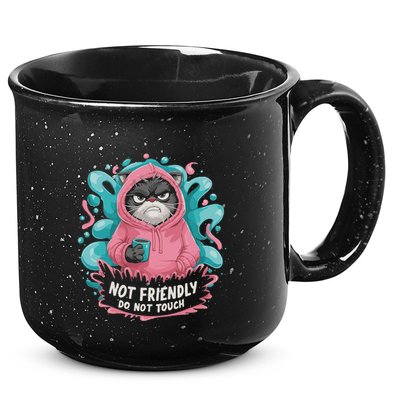 Sarcastic Loner Introvert Clothing Not Friendly Do Not Touch 15oz Campfire Ceramic Mug