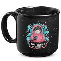 Sarcastic Loner Introvert Clothing Not Friendly Do Not Touch 15oz Campfire Ceramic Mug