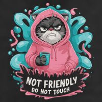 Sarcastic Loner Introvert Clothing Not Friendly Do Not Touch Knit Cap Winter Beanie