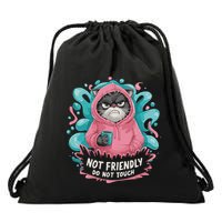 Sarcastic Loner Introvert Clothing Not Friendly Do Not Touch Drawstring Bag