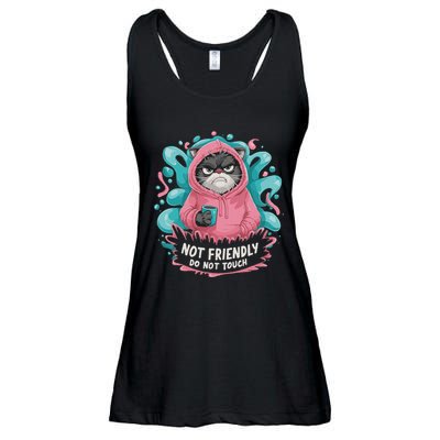 Sarcastic Loner Introvert Clothing Not Friendly Do Not Touch Ladies Essential Flowy Tank