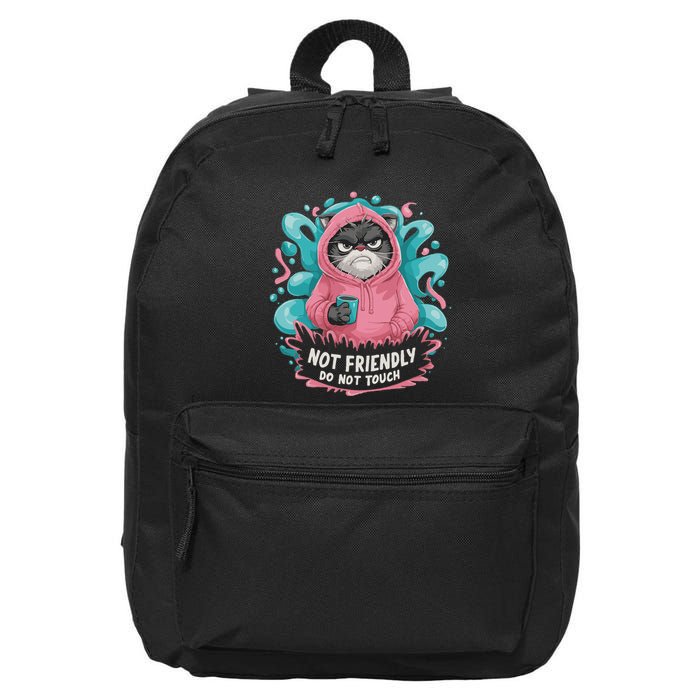 Sarcastic Loner Introvert Clothing Not Friendly Do Not Touch 16 in Basic Backpack
