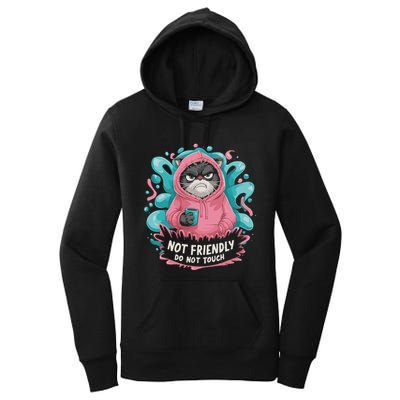 Sarcastic Loner Introvert Clothing Not Friendly Do Not Touch Women's Pullover Hoodie