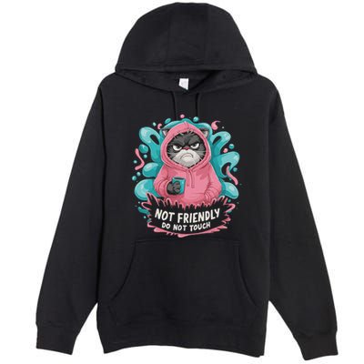 Sarcastic Loner Introvert Clothing Not Friendly Do Not Touch Premium Pullover Hoodie