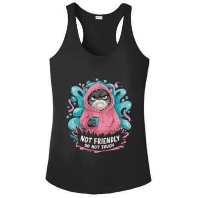 Sarcastic Loner Introvert Clothing Not Friendly Do Not Touch Ladies PosiCharge Competitor Racerback Tank