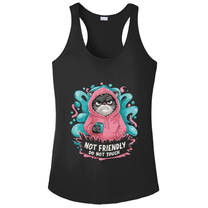 Sarcastic Loner Introvert Clothing Not Friendly Do Not Touch Ladies PosiCharge Competitor Racerback Tank