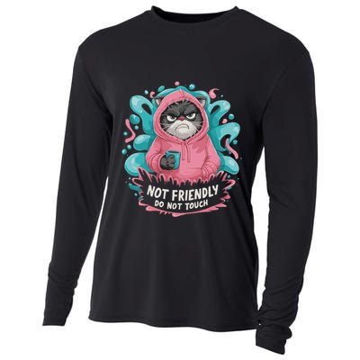 Sarcastic Loner Introvert Clothing Not Friendly Do Not Touch Cooling Performance Long Sleeve Crew