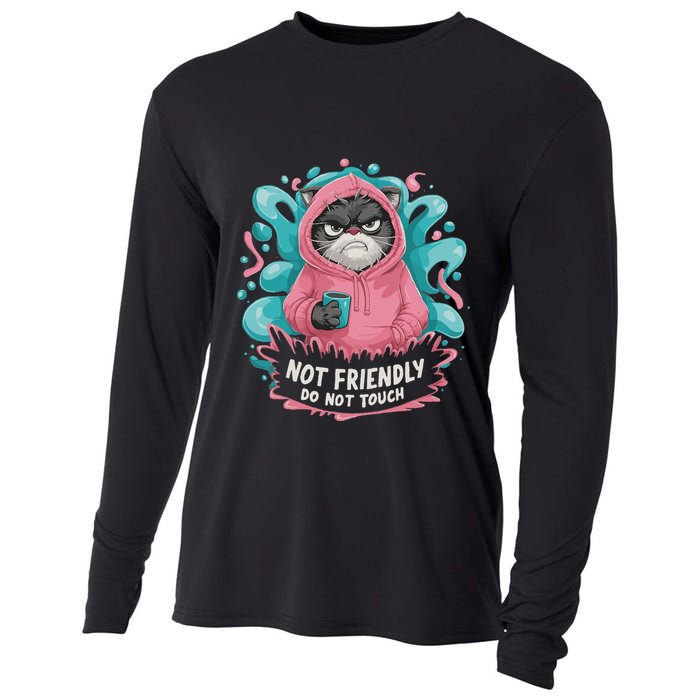 Sarcastic Loner Introvert Clothing Not Friendly Do Not Touch Cooling Performance Long Sleeve Crew
