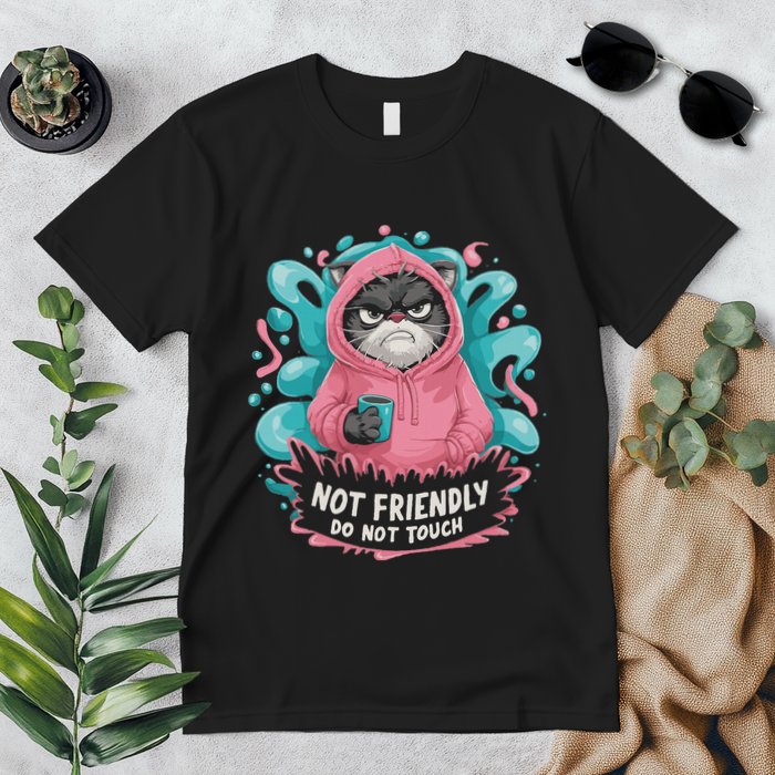 Sarcastic Loner Introvert Clothing Not Friendly Do Not Touch Premium T-Shirt