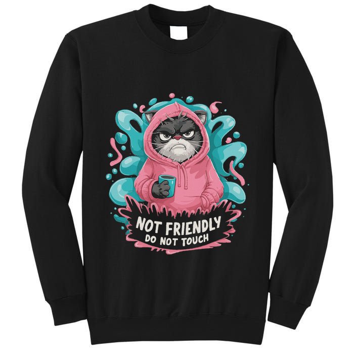 Sarcastic Loner Introvert Clothing Not Friendly Do Not Touch Tall Sweatshirt