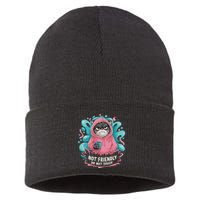 Sarcastic Loner Introvert Clothing Not Friendly Do Not Touch Sustainable Knit Beanie