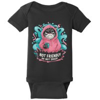 Sarcastic Loner Introvert Clothing Not Friendly Do Not Touch Baby Bodysuit